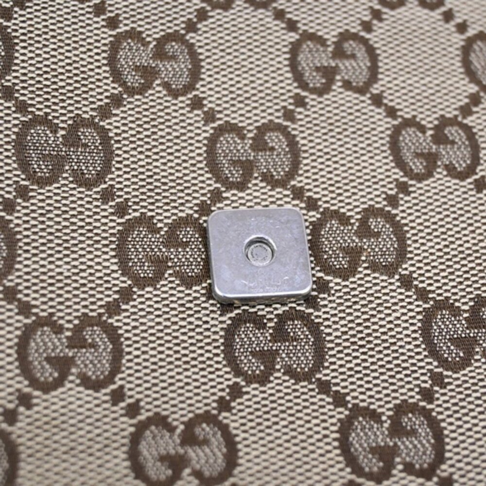 GUCCI GG Pattern Crossbody Messenger Bag Canvas Leather Beige Brown SHW 36KC013 - Picture 15 of 16